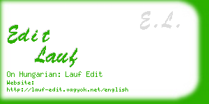 edit lauf business card